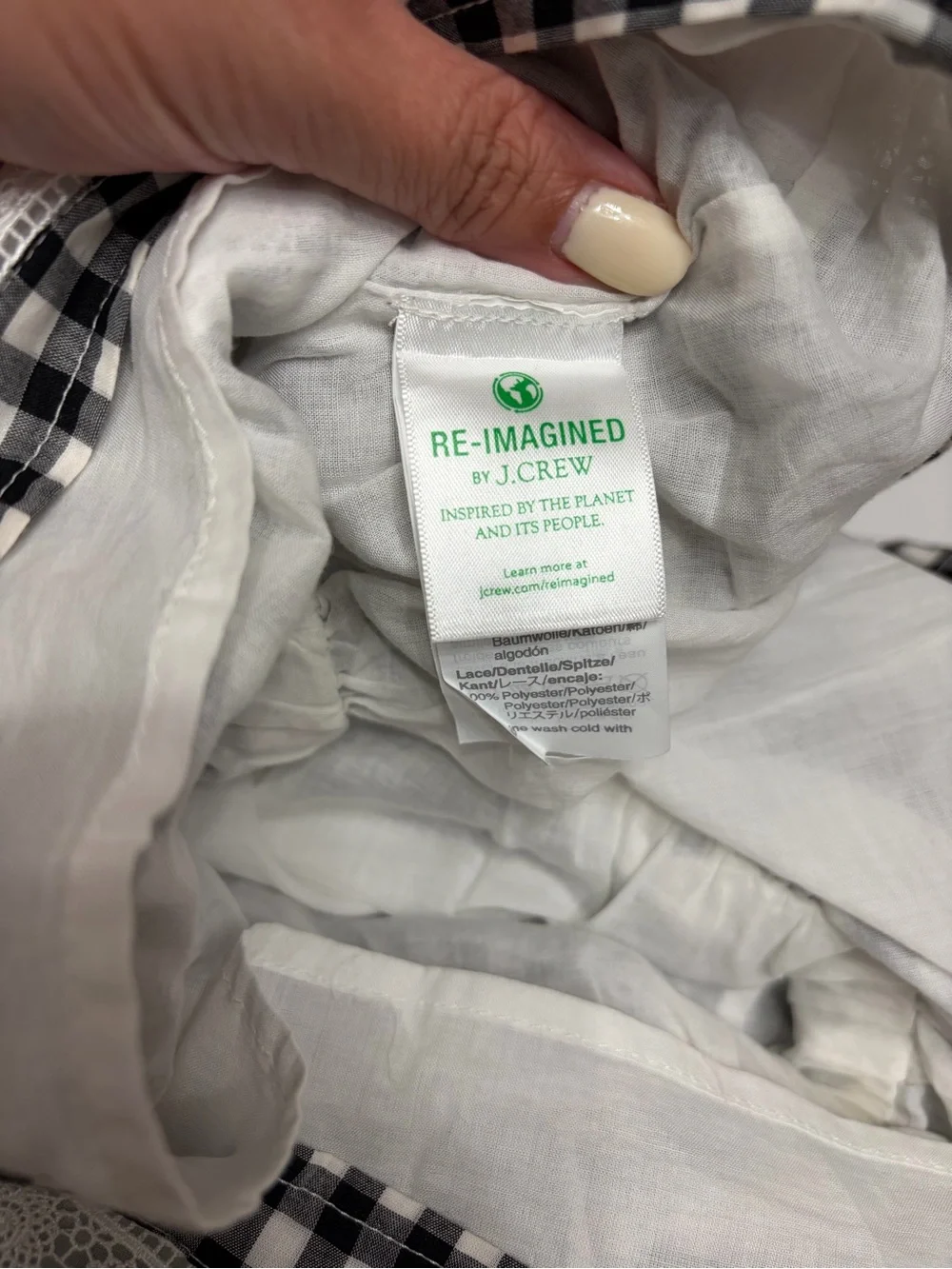 J. Crew classic gingham